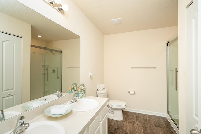 2730 Oak Stream Dr, Green Cove Springs, FL 32043 - full bath with a shower stall, wood finished floors, and double vanity