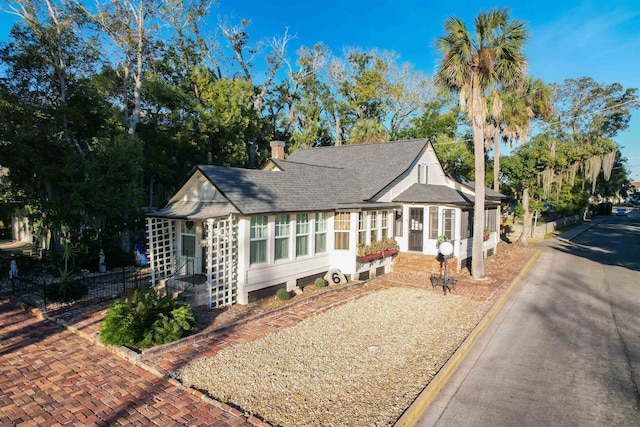 view of front of home