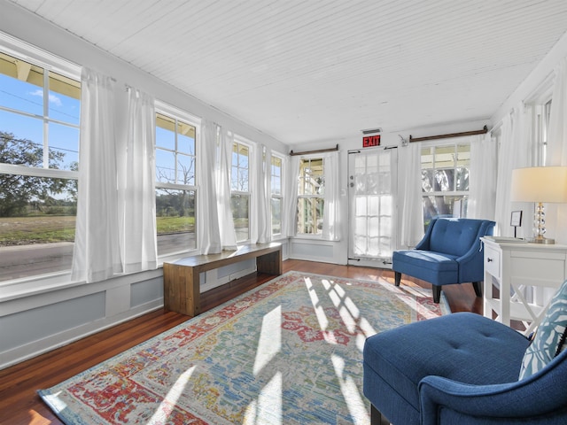 view of sunroom