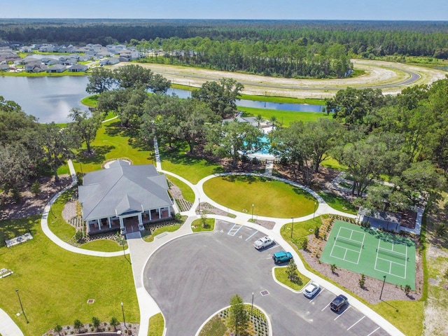 182 Myrtle Oak Ct, Saint Augustine, FL 32092 - bird's eye view of a heavily wooded area and a large body of water