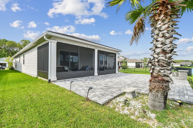 182 Myrtle Oak Ct, Saint Augustine, FL 32092 - back of house featuring a sunroom and a patio area