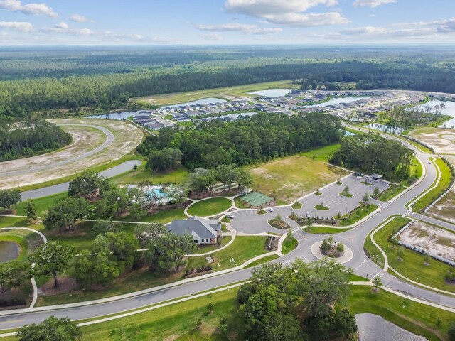 182 Myrtle Oak Ct, Saint Augustine, FL 32092 - aerial overview of property's location with a nearby body of water and a forest