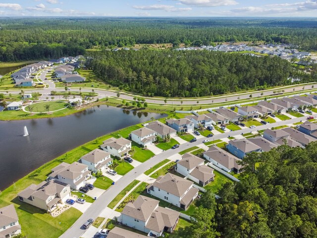 182 Myrtle Oak Ct, Saint Augustine, FL 32092 - aerial view of property's location featuring a heavily wooded area, nearby suburban area, and a large body of water