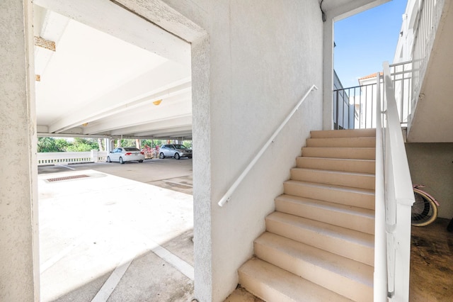 view of stairs