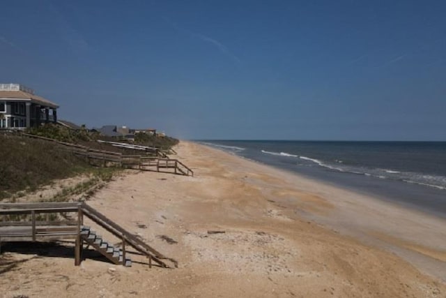 water view featuring a beach view