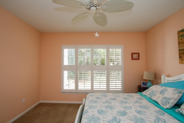 35103 Harbour Vista Cir, Saint Augustine, FL 32080 - carpeted bedroom featuring baseboards, multiple windows, and a ceiling fan