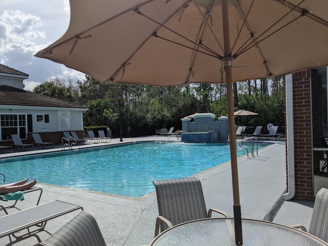 35103 Harbour Vista Cir, Saint Augustine, FL 32080 - community pool with a patio area
