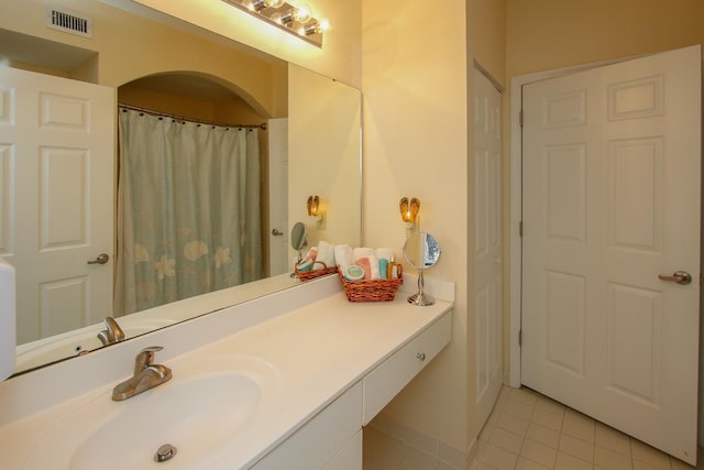 35103 Harbour Vista Cir, Saint Augustine, FL 32080 - full bathroom with tile patterned floors, visible vents, and vanity