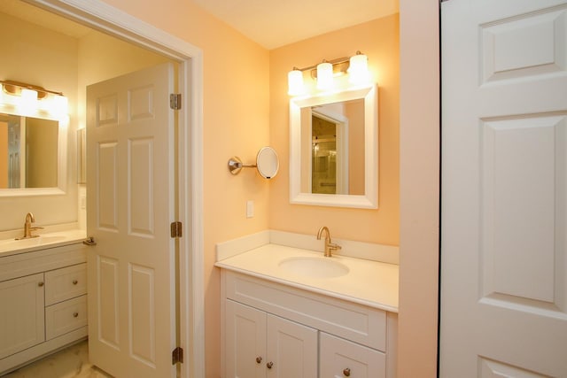 35103 Harbour Vista Cir, Saint Augustine, FL 32080 - bathroom featuring a sink, marble finish floor, and two vanities