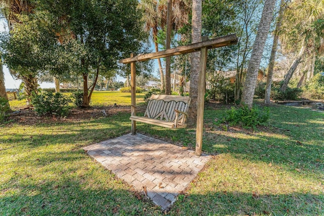 view of yard featuring a patio area