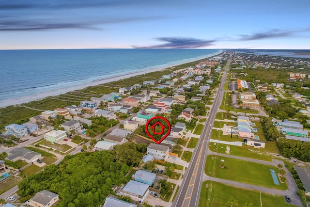 5450 A1A, Saint Augustine, FL 32080 - aerial view of property and surrounding area with expansive beach and nearby suburban area