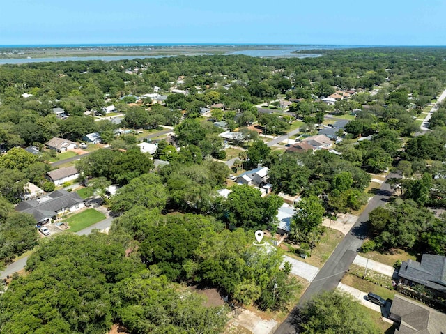 215 Jasmine Rd, Saint Augustine, FL 32086 - aerial perspective of suburban area featuring a heavily wooded area