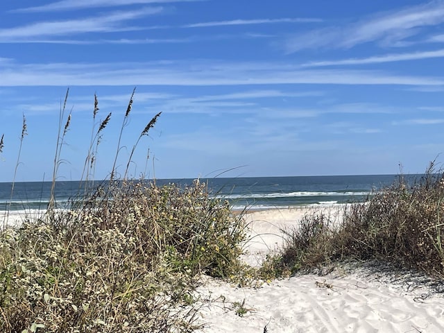 property view of water with a view of the beach