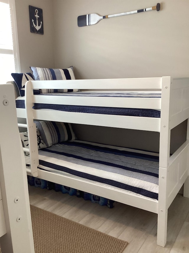 bedroom featuring light hardwood / wood-style floors