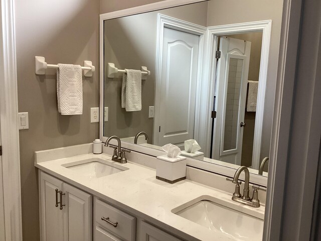 bathroom featuring vanity