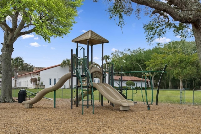 view of jungle gym