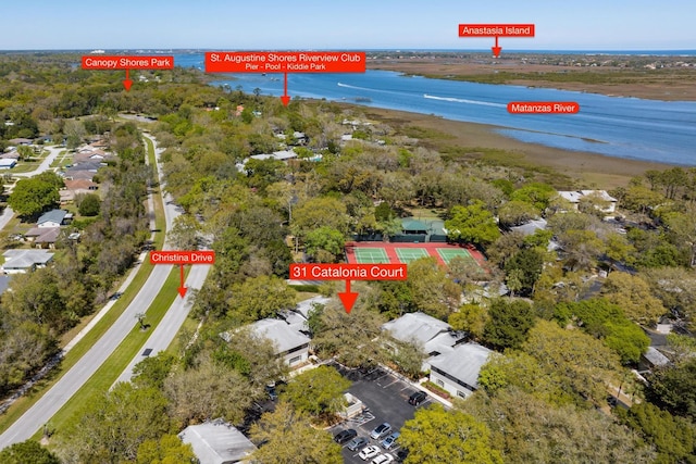 31 Catalonia Ct, Saint Augustine, FL 32086 - bird's eye view featuring a water view