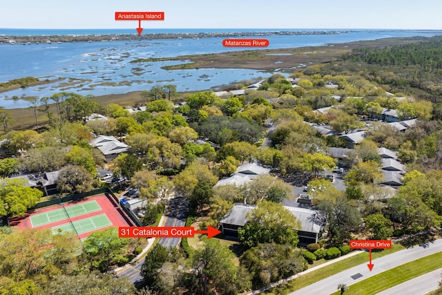31 Catalonia Ct, Saint Augustine, FL 32086 - drone / aerial view featuring a water view