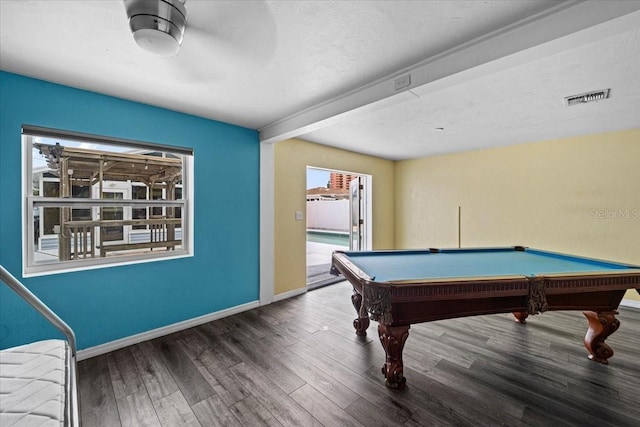 342 Euclid Ave, Daytona Beach, FL 32118 - game room featuring wood finished floors and billiards