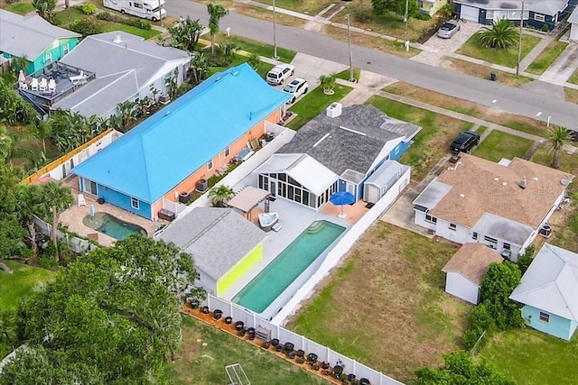 342 Euclid Ave, Daytona Beach, FL 32118 - aerial perspective of suburban area featuring a pool
