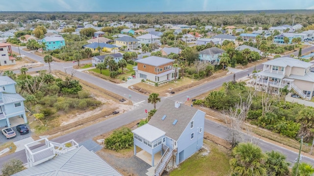 drone / aerial view with a residential view