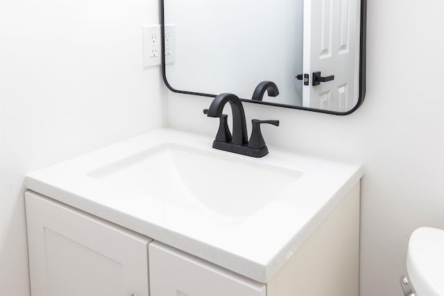202 Deltona Blvd, Saint Augustine, FL 32086 - half bath featuring vanity and toilet