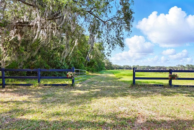 133 Federal Point Rd, East Palatka, FL 32131 - exterior space featuring a lawn, a rural view, and fence