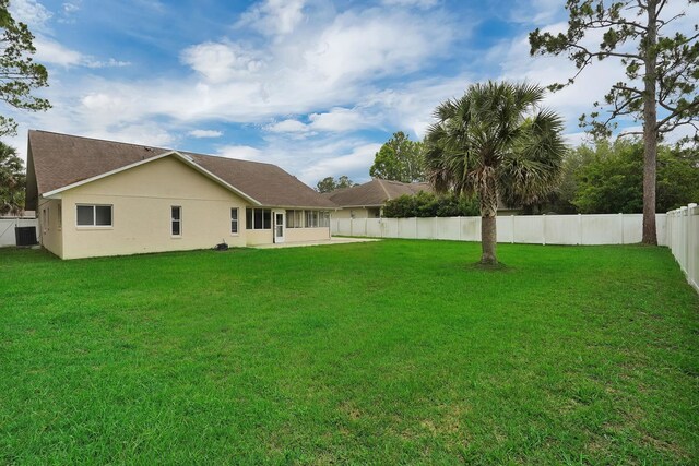 61 Brownstone Ln, Palm Coast, FL 32137 - view of fenced backyard