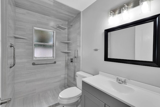 61 Brownstone Ln, Palm Coast, FL 32137 - full bathroom featuring vanity and a tile shower