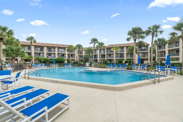 view of pool with a patio