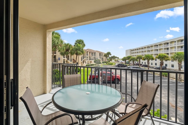 850 A1A Beach Blvd Unit 3, Saint Augustine Beach, FL 32080 - balcony with outdoor dining space