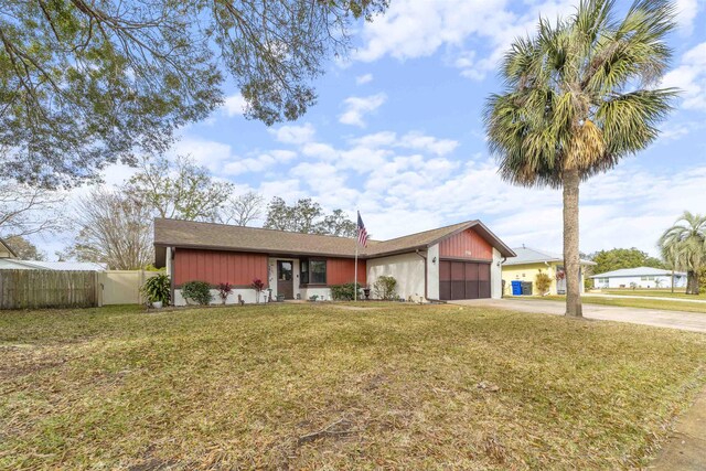 view of front of home with a front yard