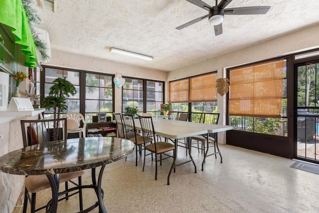 640 N Nova Rd Unit 117, Ormond Beach, FL 32174 - sunroom / solarium with a textured ceiling