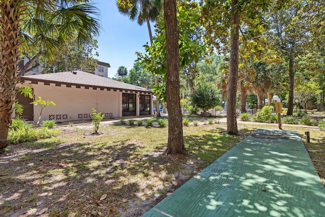 640 N Nova Rd Unit 117, Ormond Beach, FL 32174 - view of yard with shuffleboard