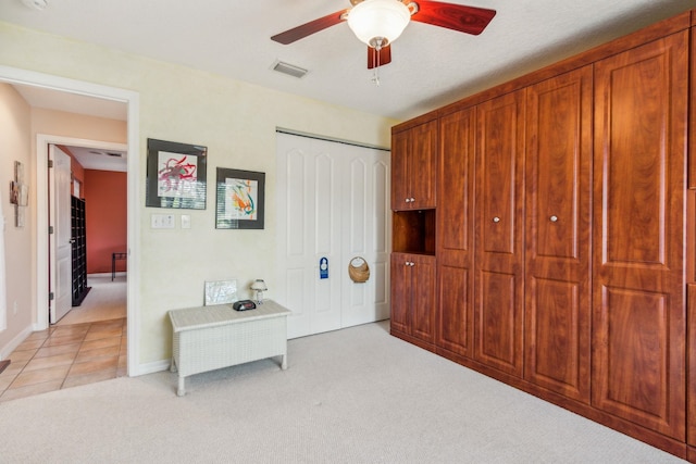 interior space with light colored carpet