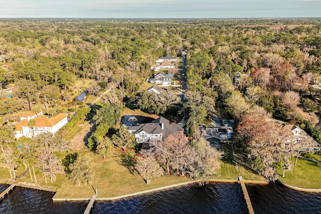 1351 Weaver Glen Rd, Jacksonville, FL 32223 - bird's eye view of a nearby body of water and a heavily wooded area