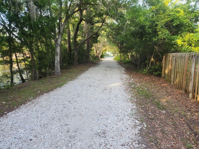 view of road