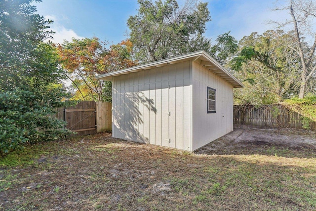 view of outdoor structure