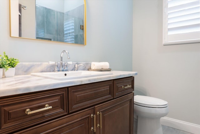 3943 NW 219th St, Rdd, Micanopy, FL 32667 - full bath with vanity, toilet, a shower, and baseboards