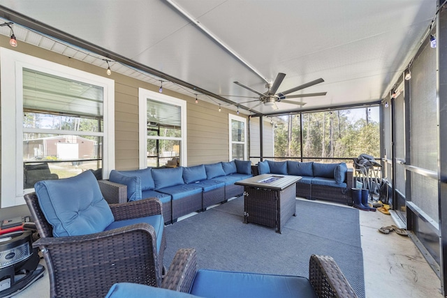 sunroom featuring a healthy amount of sunlight