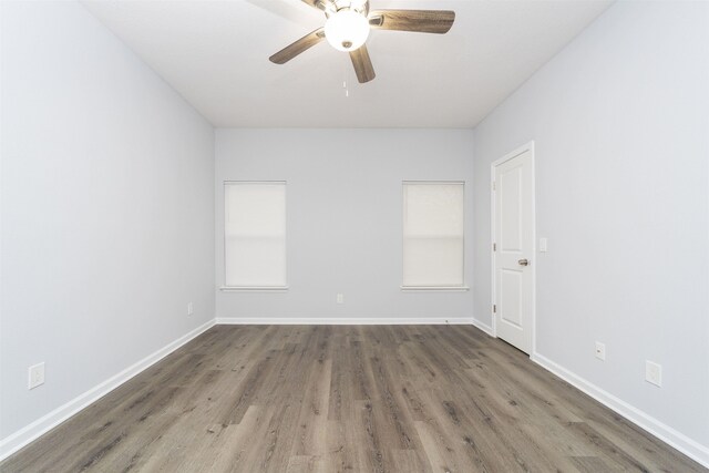 679 Coral Cir, Saint Augustine, FL 32080 - spare room featuring wood finished floors and ceiling fan