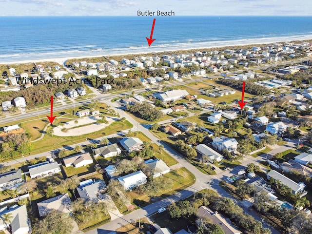 5455 1st St, Saint Augustine, FL 32080 - aerial view of property's location with extended coastline and nearby suburban area