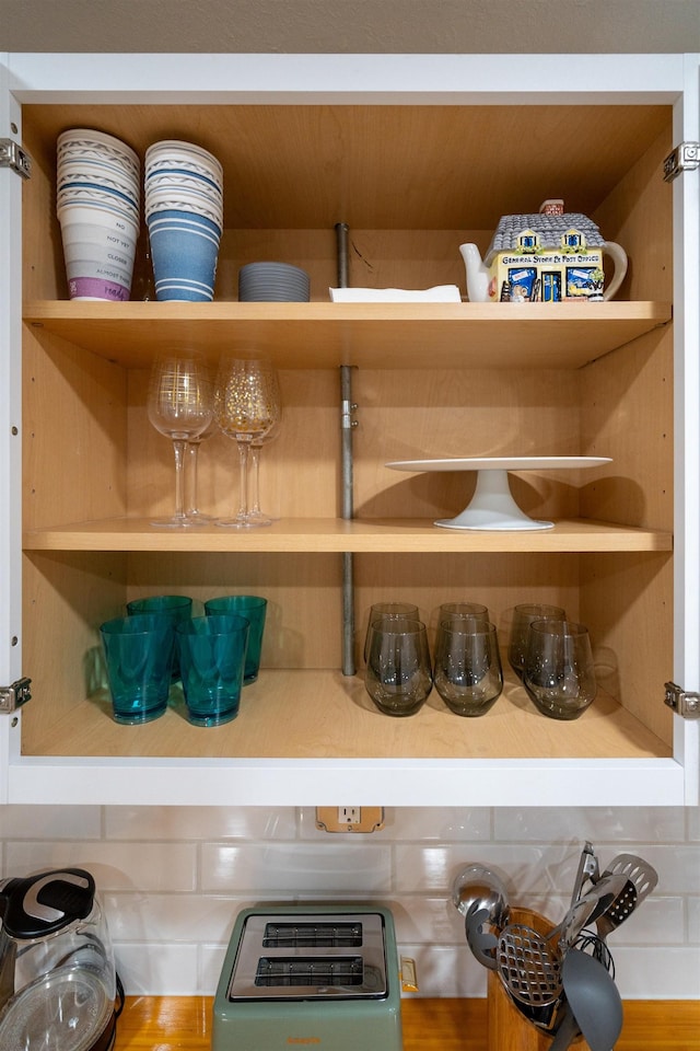 view of storage area