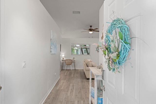 110 Dory Rd, Saint Augustine, FL 32086 - hall featuring light wood-style flooring and baseboards