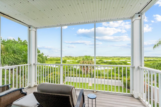 view of sunroom / solarium