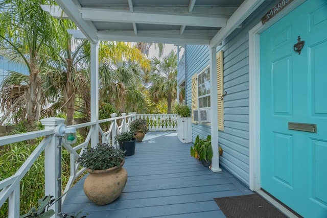 232 Riberia St, Saint Augustine, FL 32084 - view of wooden deck