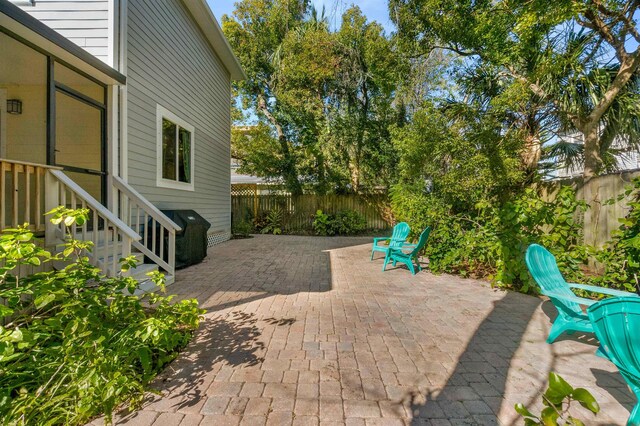 161 Blanco St, Saint Augustine, FL 32084 - view of patio featuring a fenced backyard