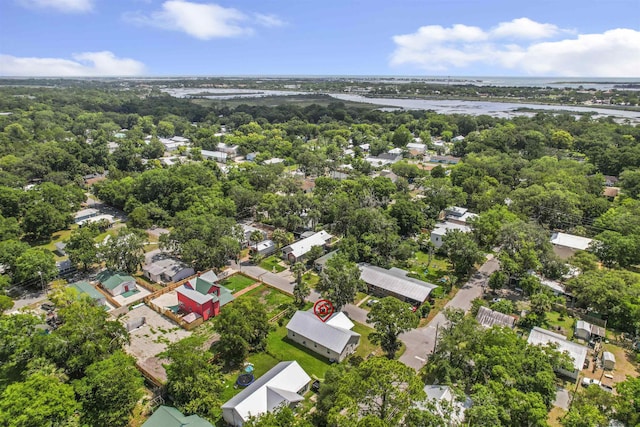 50 Spring St, Saint Augustine, FL 32084 - aerial perspective of suburban area featuring a nearby body of water