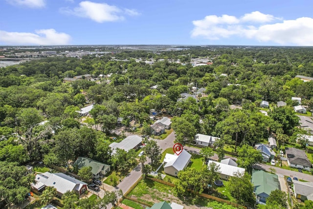 50 Spring St, Saint Augustine, FL 32084 - aerial view of property and surrounding area with nearby suburban area