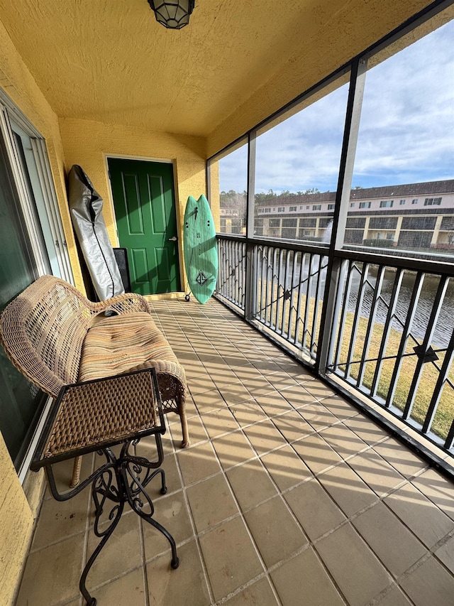 view of sunroom